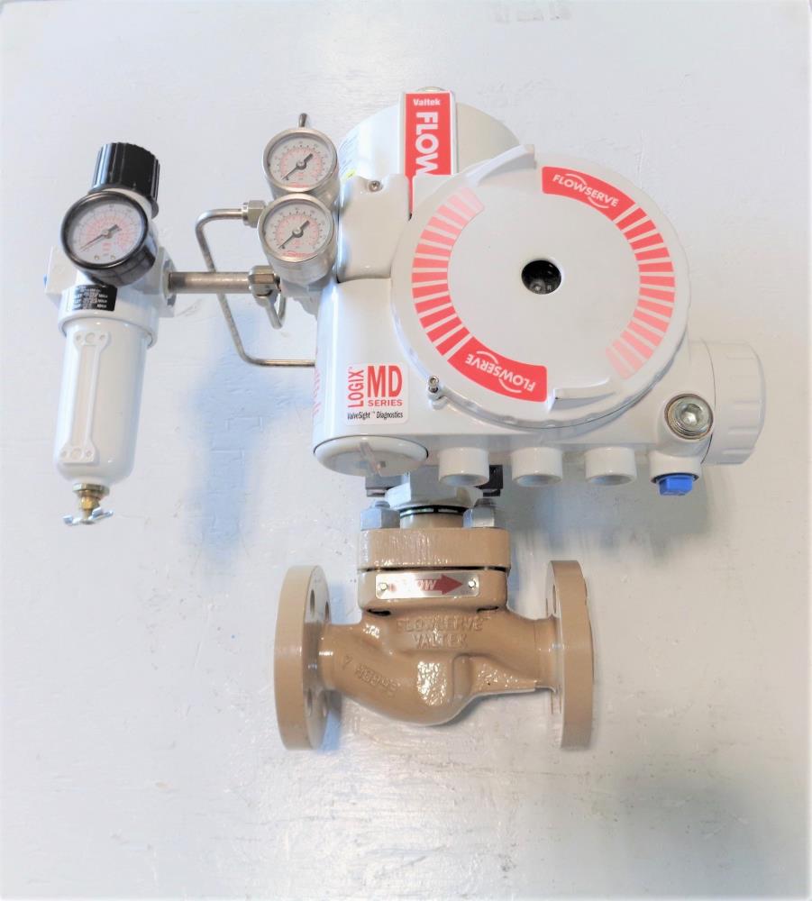 Flowserve Valtek 1" 600# WCC Mark 1 Globe Control Valve w/Logix 3200 Positioner